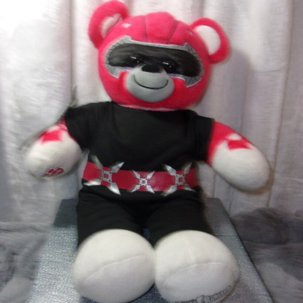 COPY - T-102 BUILD A BEAR MIGHTY MORPHIN POWER RANGERS RED PLUSH WITH OUTFIT